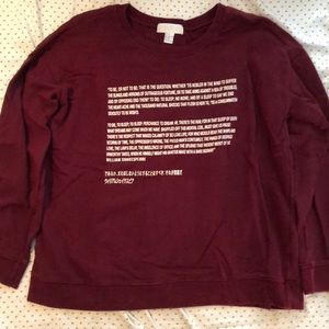 Forever 21 Plus Sizes Hamlet Soliloquy Sweatshirt